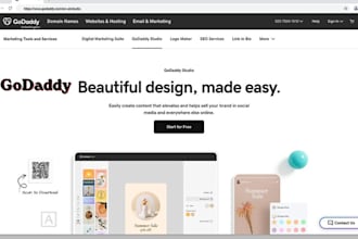 develop godaddy website design redesign landing page development expert