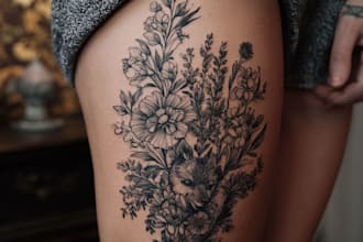 make a traditional japanese irezumi tattoo