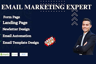 do newsletter design,  email marketing, email campaign and automation