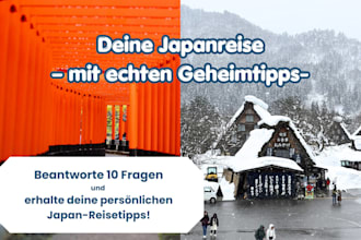 recommend personalized hidden travel destinations in japan
