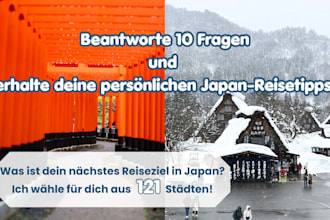 choose your next travel destinations in japan
