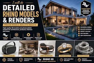 d0odetailed rhino 3d models and photorealistic renders