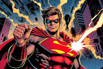 draw comic book illustration graphic