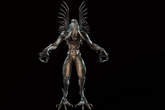 blender 3d model,armored creature,ue5 manny skeleton rig,roblox avatar character