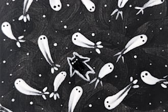 paint a custom surrealist illustration in my acrylic style