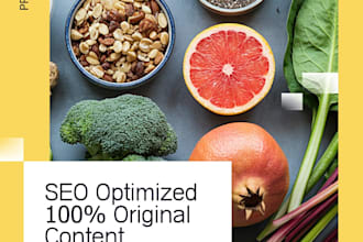 write SEO health and nutrition blog articles that rank