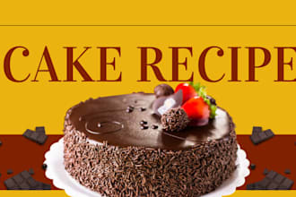 create delicious cake recipes cookbook for wedding birthday event food recipe