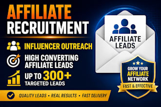 recruit affiliates and influencers for your business
