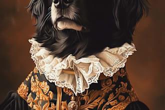 create a custom pet portrait