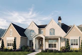 redesign front house exterior, architectural exterior rendering, house exterior
