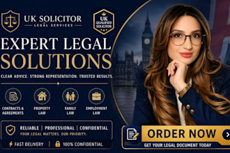 be uk solicitor for legal advice, document review, demand letter, uk solicitor