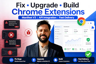 fix chrome extension bugs, migrate to manifest v3,and build custom api integrate