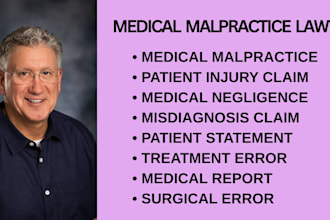 handle medical malpractice, diagnosis errors, and patient claim support