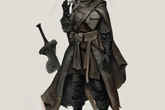 create full body dnd character art and illustration