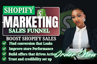 boost shopify sales with shopify marketing sales funnel