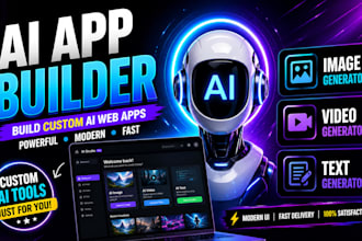 build a custom ai web app with image video and text generator