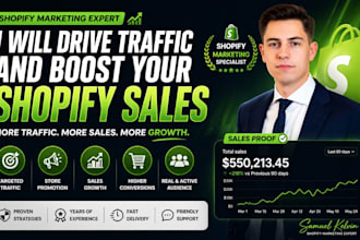 do shopify marketing, promotion, traffic to boost your shopify sales growth