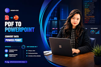 convert you raw data to power point presentation