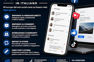 rispondo ai messaggi ed ai commenti nei social in lingua italiana