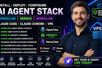 install deploy openclaw hermes ai agent nemoclaw claude code claude cowork vps