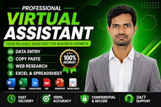 do data entry, copy paste, web research, and excel tasks