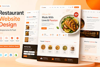 do an attractive restaurant website