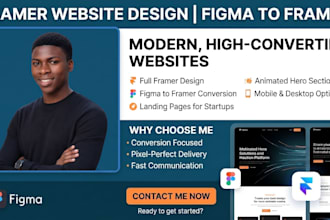 design framer website, figma to framer, framer hero section design, animation