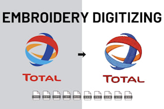 do embroidery logo digitizing, embroidery design in dst, pes, emb, pes
