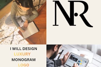 design luxury monogram logo for your brand
