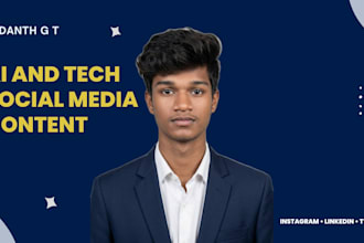 write ai and tech social media content for instagram and linkedin