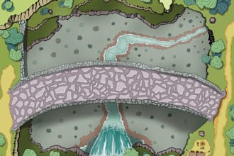 make hand drawn tactical battle maps for dnd and ttrpgs