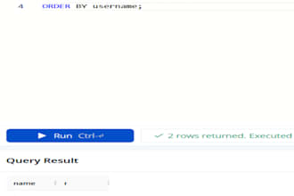 help with basic sql queries and simple database tasks