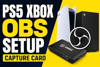 setup obs streaming for ps5 xbox with capture card
