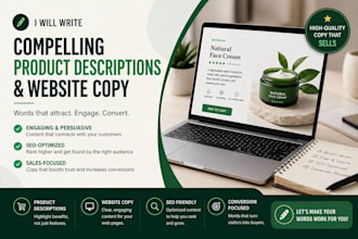 write compelling product descriptions and website copy