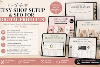 do etsy digital product etsy shop etsy seo etsy digital products etsy shop setup