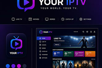 white label iptv app with logo, admin panel branding ibo player wavetv xciptv