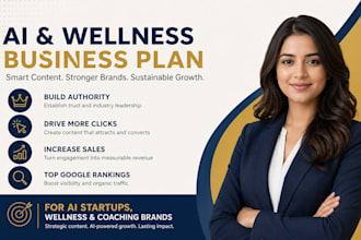 write a clear and structured business plan for your business idea