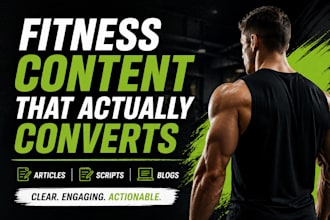 write engaging fitness and fat loss content