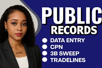 do credit repair 3b sweep credit report dispute  public records expert