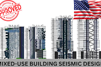 develop code compliant seismic design for mixed use structures for wa oh nv