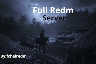 give you full redm server with discord server