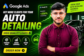 setup local google ads for mobile auto detailing services