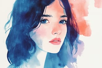 hand paint scientific watercolor animal illustrations