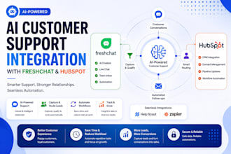 integrate ai customer support into freshchat and hubspot