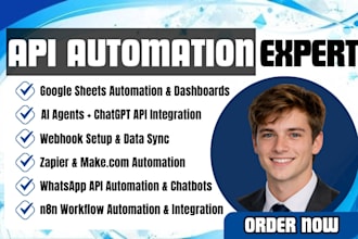 develop rest API integration stripe automation custom and laravel API workflows