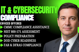 provide cmmc compliance, nist 800 171 gap assessment and dfars readiness audit