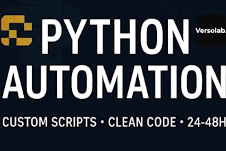 write custom python automation script for your task