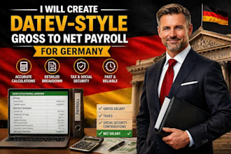 create datev style gross to net salary calculations for germany payroll