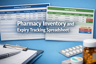 create a pharmacy inventory and expiry tracking spreadsheet