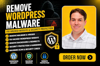 remove wordpress malware, fix hacked wordpress website and security protection